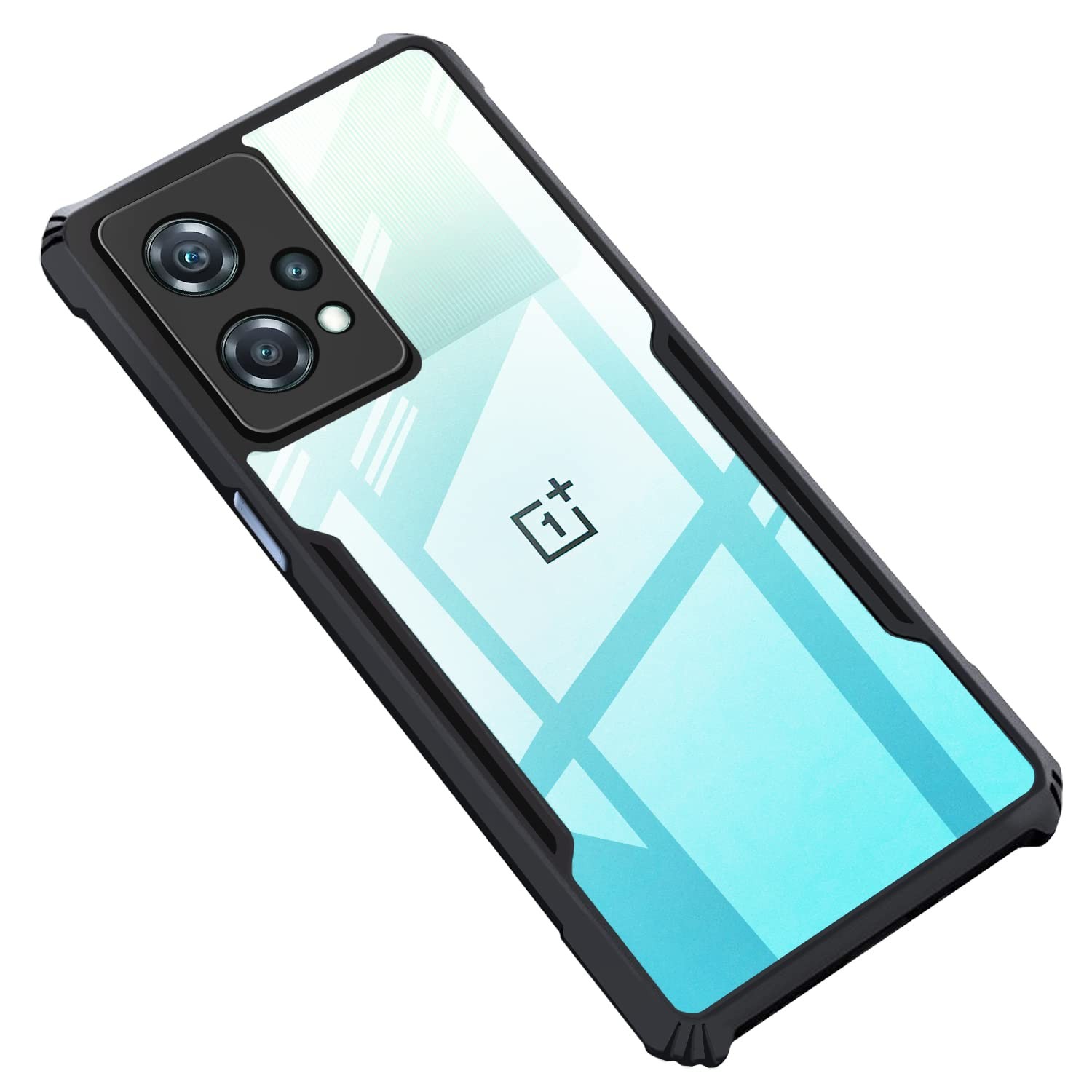 OnePlus Nord CE 2 Lite Case Back Cover Shockproof Bumper Crystal Clear | 360 Degree Protection TPU+PC | Camera Protection | Acrylic Transparent Eagle Cover for OnePlus Nord CE 2 Lite (Black)