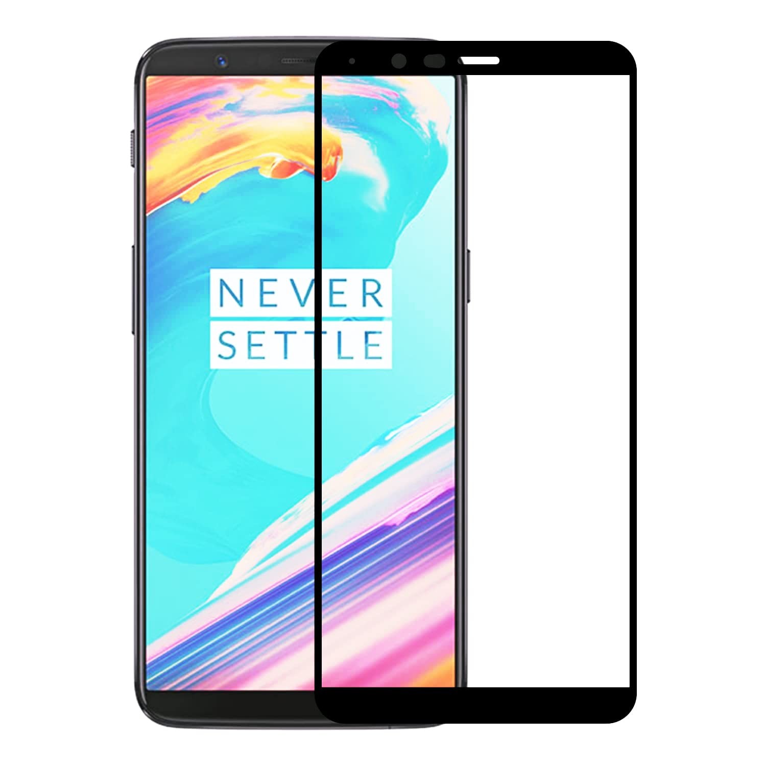 For OnePlus 5T Edge to Edge Tempered Glass Screen Protector Guard