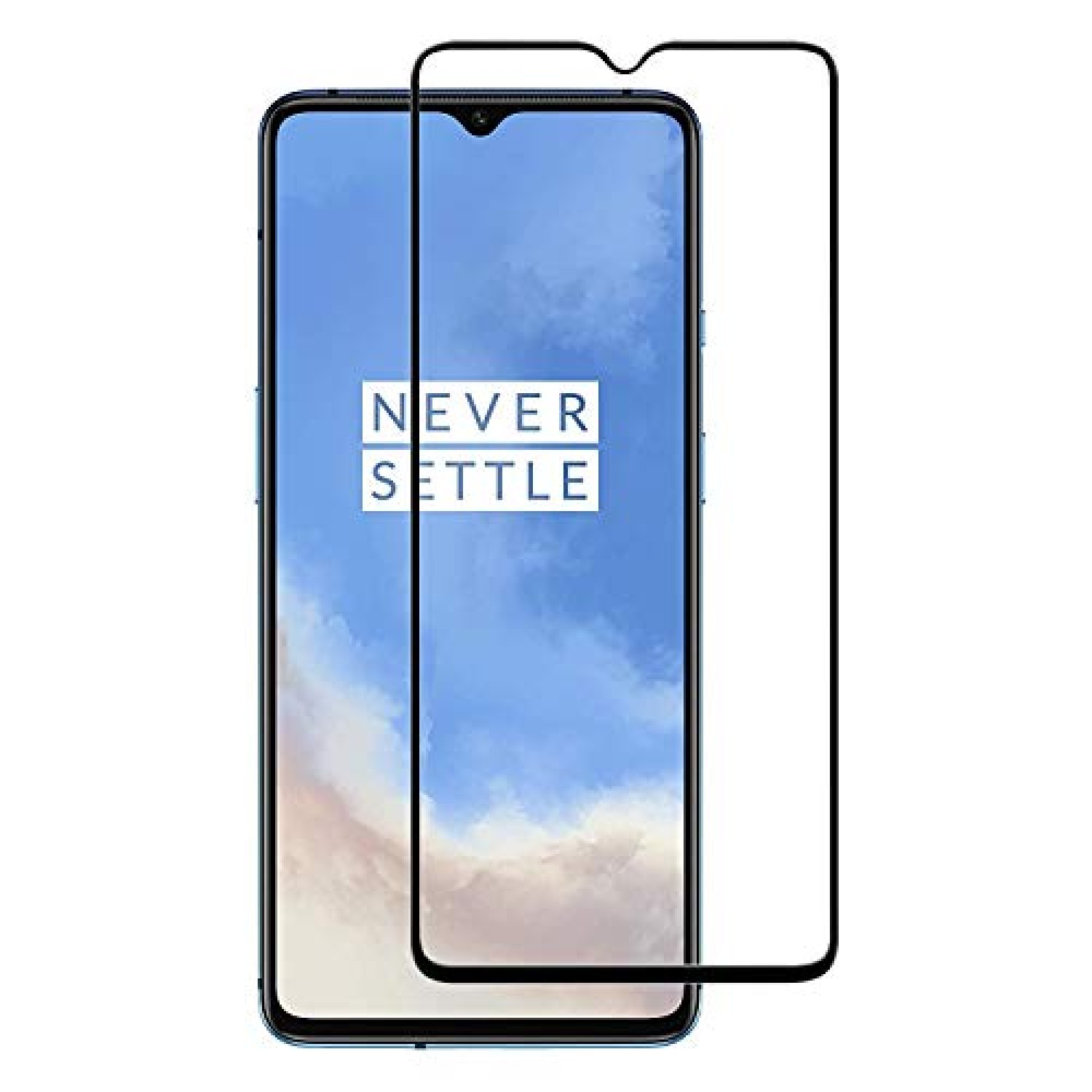 For OnePlus 7T Edge to Edge Tempered Glass Screen Protector Guard
